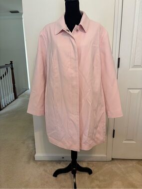 Classic Anne Klein Women's Light Pink Coat Size 1x